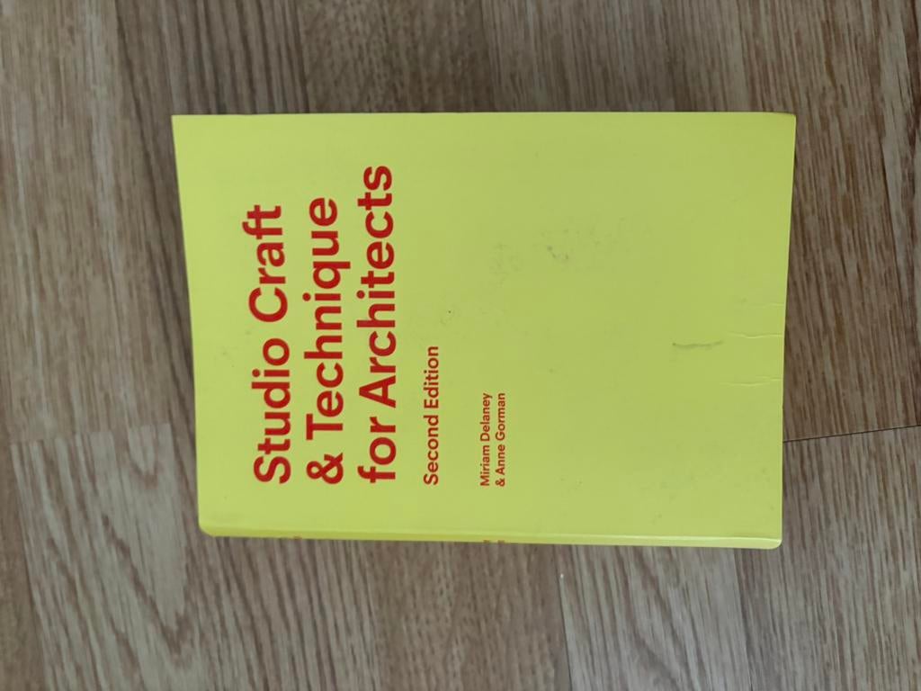 Studio Craft & Technique for Architects 2nd Edition, Ophalen of Verzenden, Beta, Zo goed als nieuw, WO