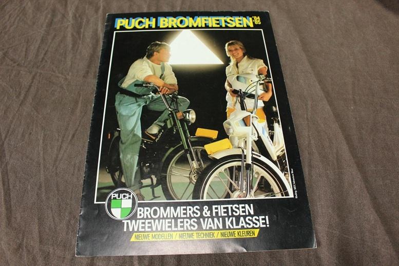 Puch bromfietsen 1984 1985 bromfiets verkoop folder Maxi, Ophalen of Verzenden, Gebruikt