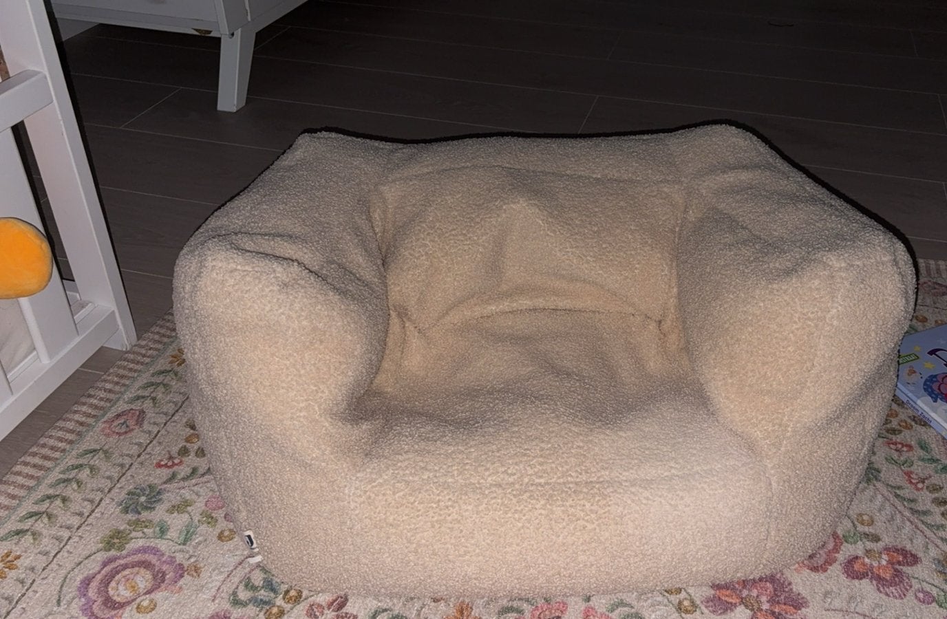 Jollein Zitzak Teddy Kinderen - Comfortabel en Stijlvol, Huis en Inrichting, Zitzakken, Ophalen, Zo goed als nieuw, Beige, Zitzak