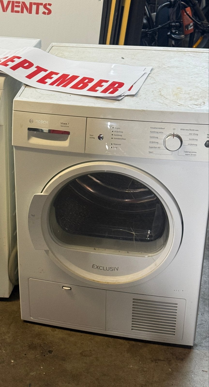 Bosch Maxx 7 Sensitive Exclusiv Condensdroger, Witgoed en Apparatuur, Ophalen, 6 tot 8 kg, Gebruikt, Voorlader