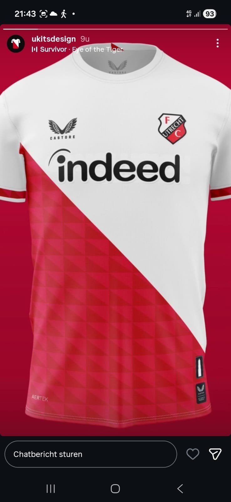 Het enige echte nieuwe FC Utrecht thuisshirt '26-'27, Ophalen of Verzenden, Nieuw, F.C. Utrecht, Shirt
