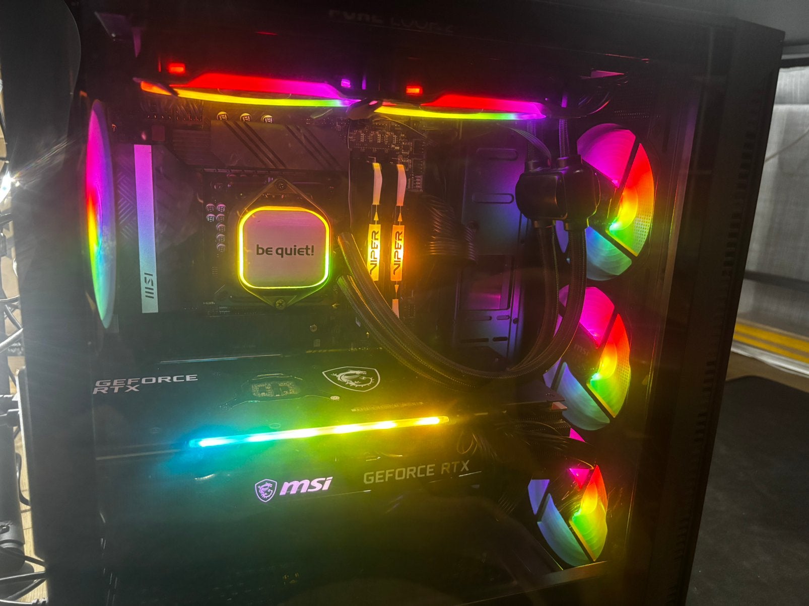 Complete Gaming PC Set Intel i5-12600K | RTX 3070 | 32GB RGB, 32 GB, Virtual Reality, Zo goed als nieuw, SSD