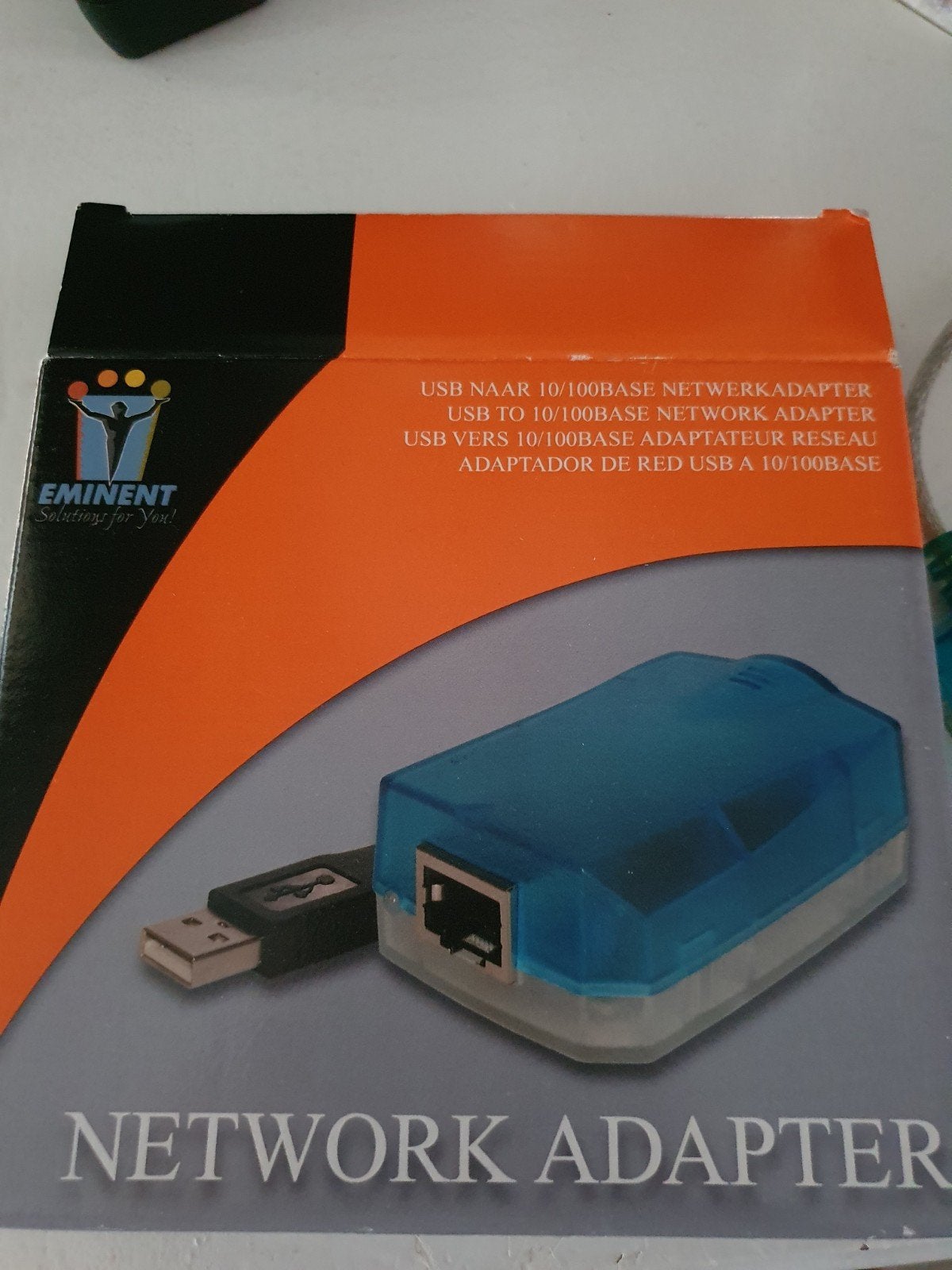 Eminent USB naar 10/100BASE Netwerkadapter, Ophalen of Verzenden