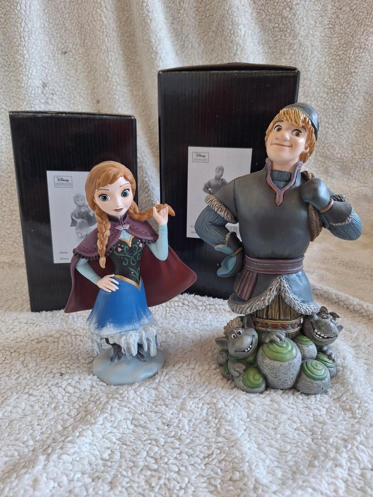 Disney Frozen Anna & Kristoff Beelden met Doos, Ophalen of Verzenden, Zo goed als nieuw