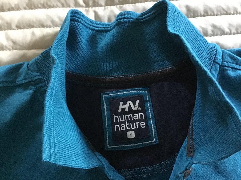 Human Nature polo l mouw maat M, Kleding | Dames, Maat 38/40 (M), Blauw, Ophalen of Verzenden, Zo goed als nieuw