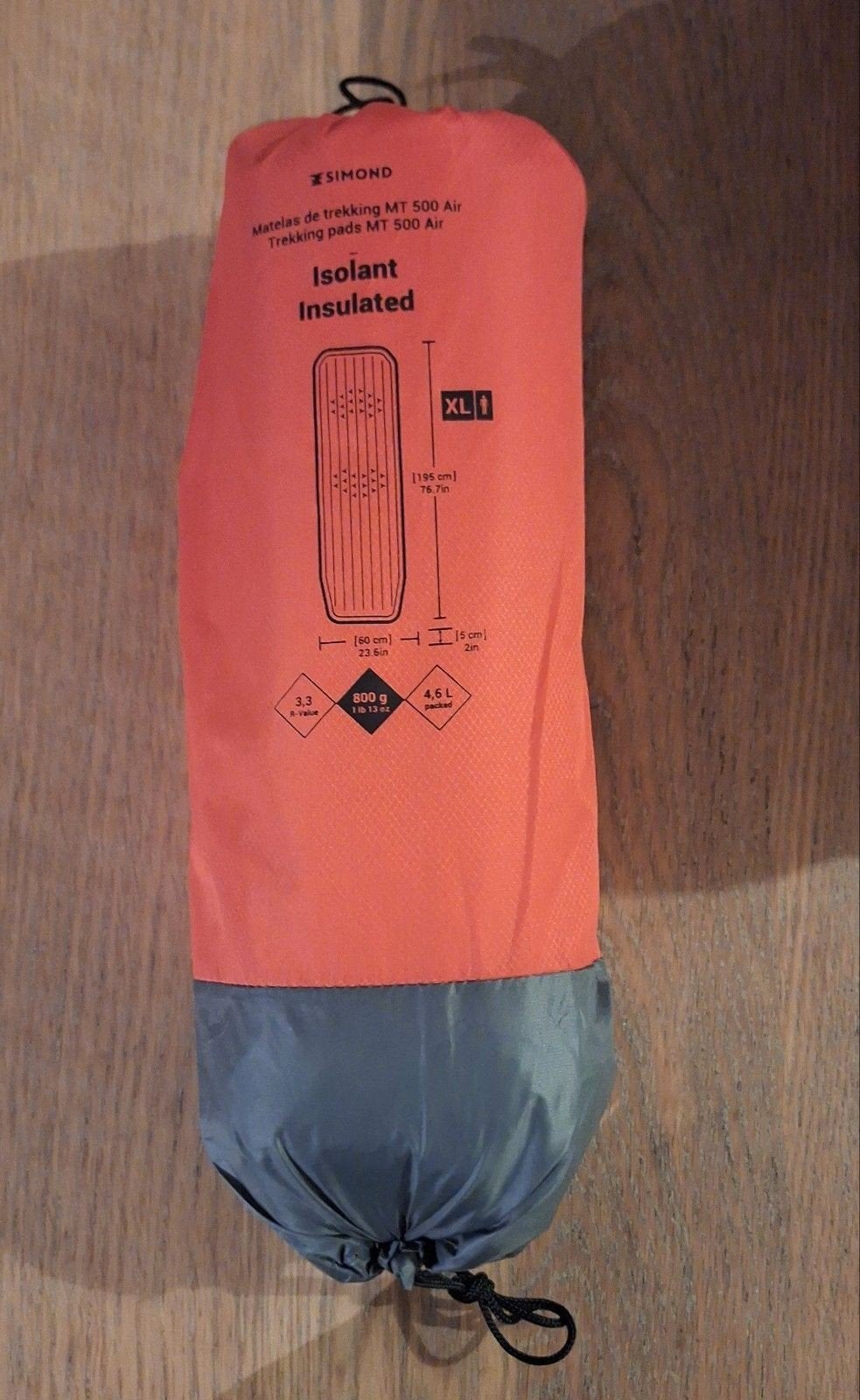 SIMOND Opblaasbaar Luchtbed MT500 XL - Nieuw!, Ophalen of Verzenden, Nieuw, 1-persoons