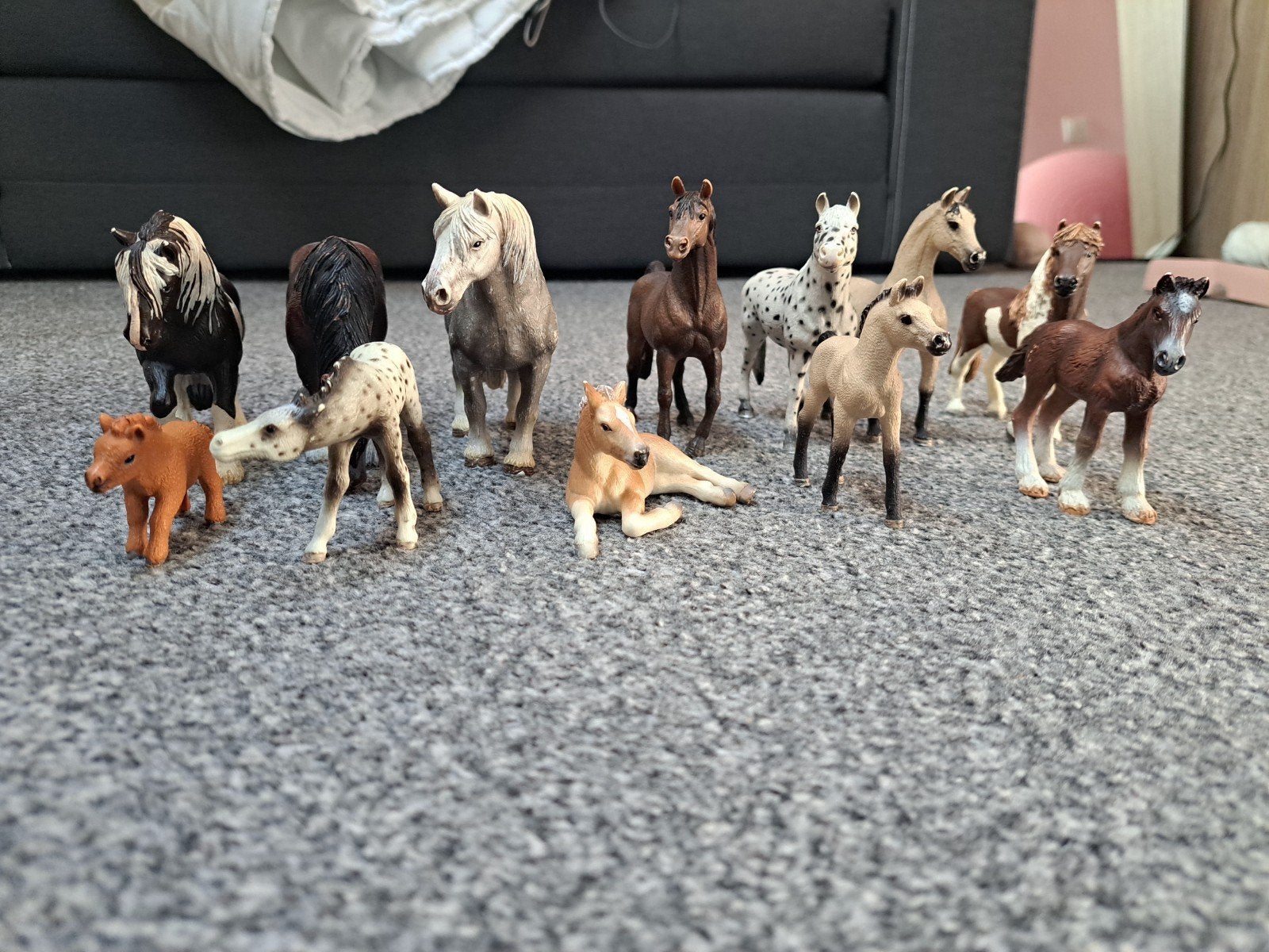 12 retired schleich paarden, Ophalen, Paard, Beeldje of Figuurtje
