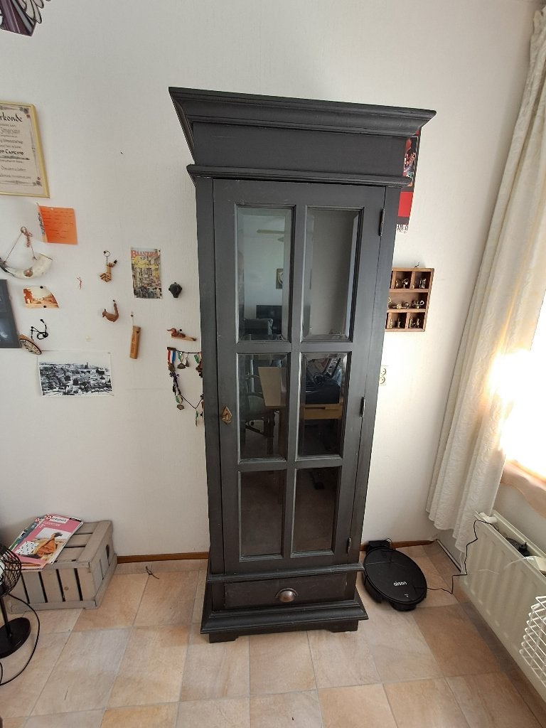 Vitrinekast, Ophalen, Gebruikt, Met lade(s), 50 tot 100 cm
