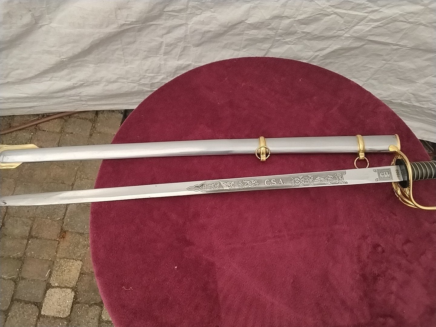 Replica CSA Sabel 1860 - Amerikaanse Burgeroorlog, Ophalen of Verzenden, Overige soorten, Amerika, Zwaard of Sabel