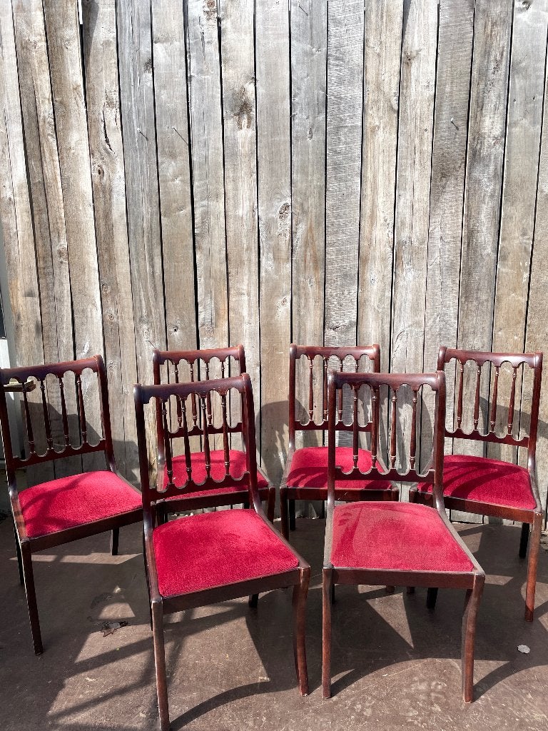 Mooie Napoleon III stijl stoelen ( 16 op voorraad), Hout, Gebruikt, Ophalen of Verzenden, Vijf, Zes of meer stoelen