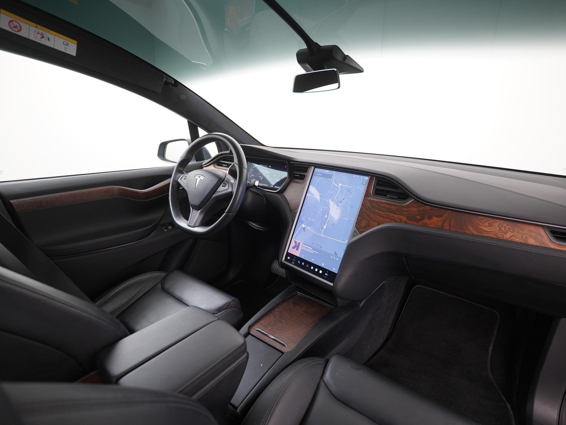 Tesla Model X Long Range 7 Persoons | Trekhaak | Zondag Open, Auto's, Gebruikt, 100 kWh, 2433 kg, Leder