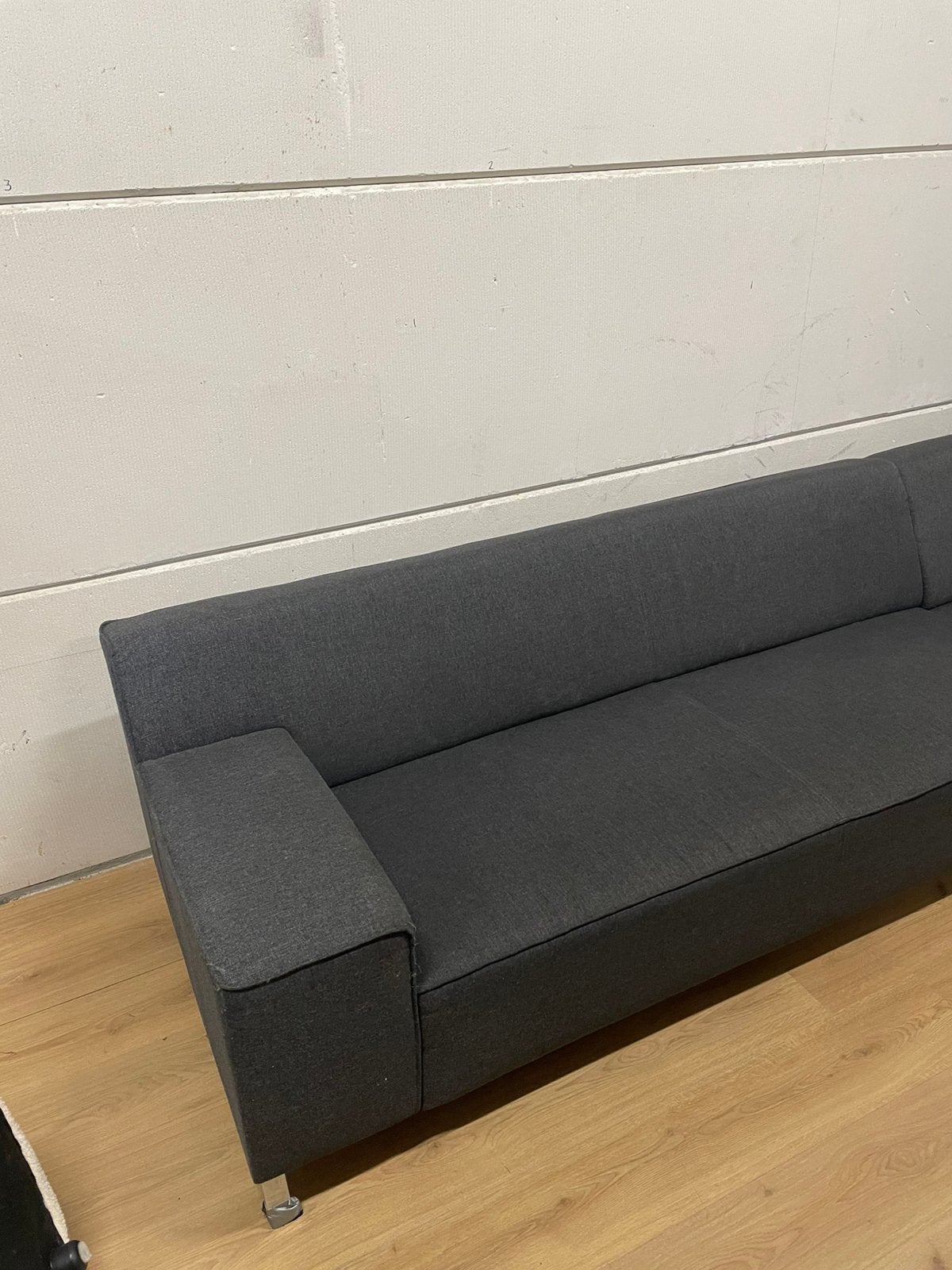 Mooie luxe grijze montel hoekbank - GEREINIGD!!!, Huis en Inrichting, Ophalen, Luxe, Hoekbank, 300 cm of meer