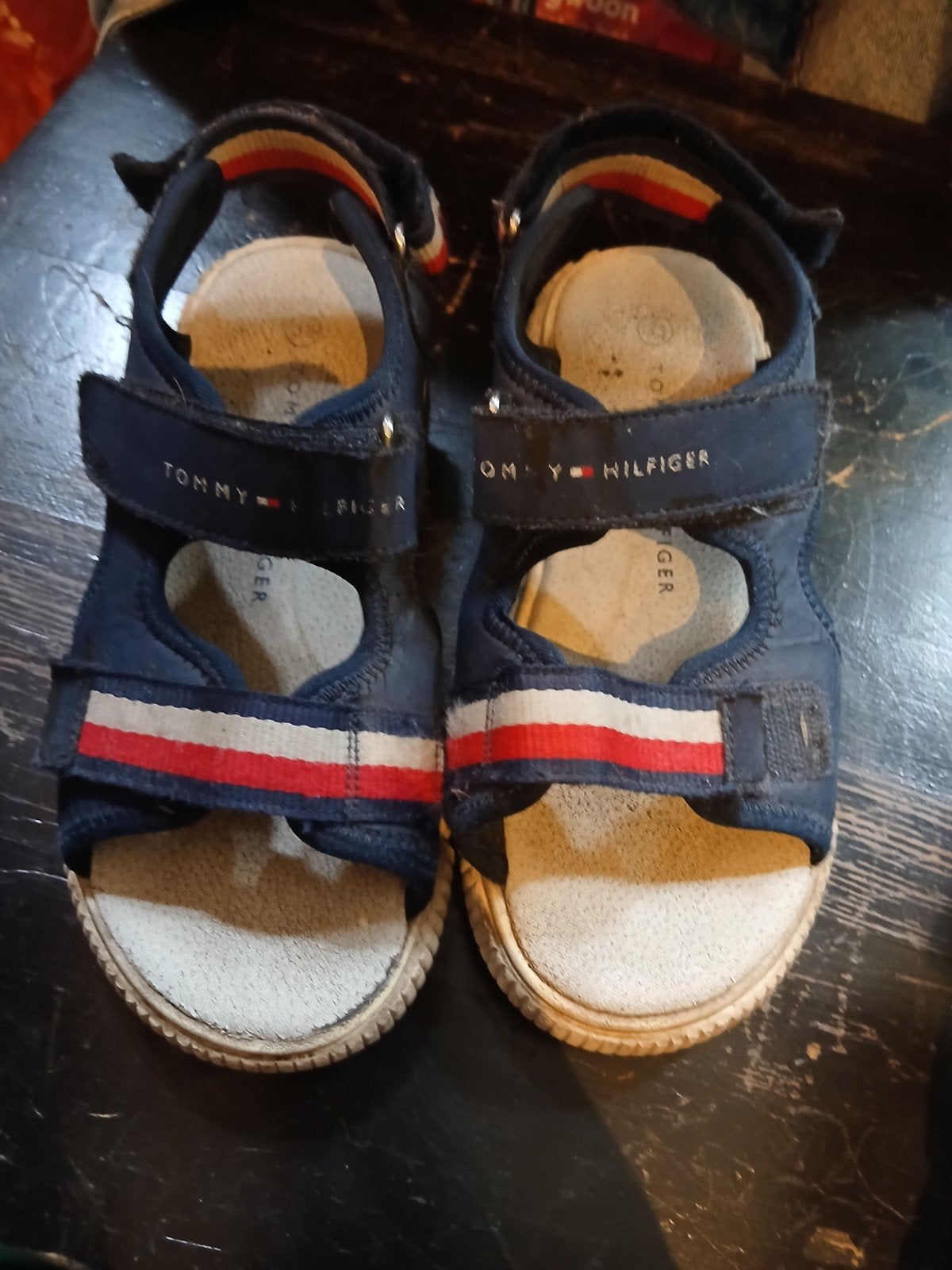 Tommy Hilfiger sandalen maat 33 - kunnen nog een ronde mee, Ophalen of Verzenden, Gebruikt, Tommy Hilfiger, Jongen of Meisje