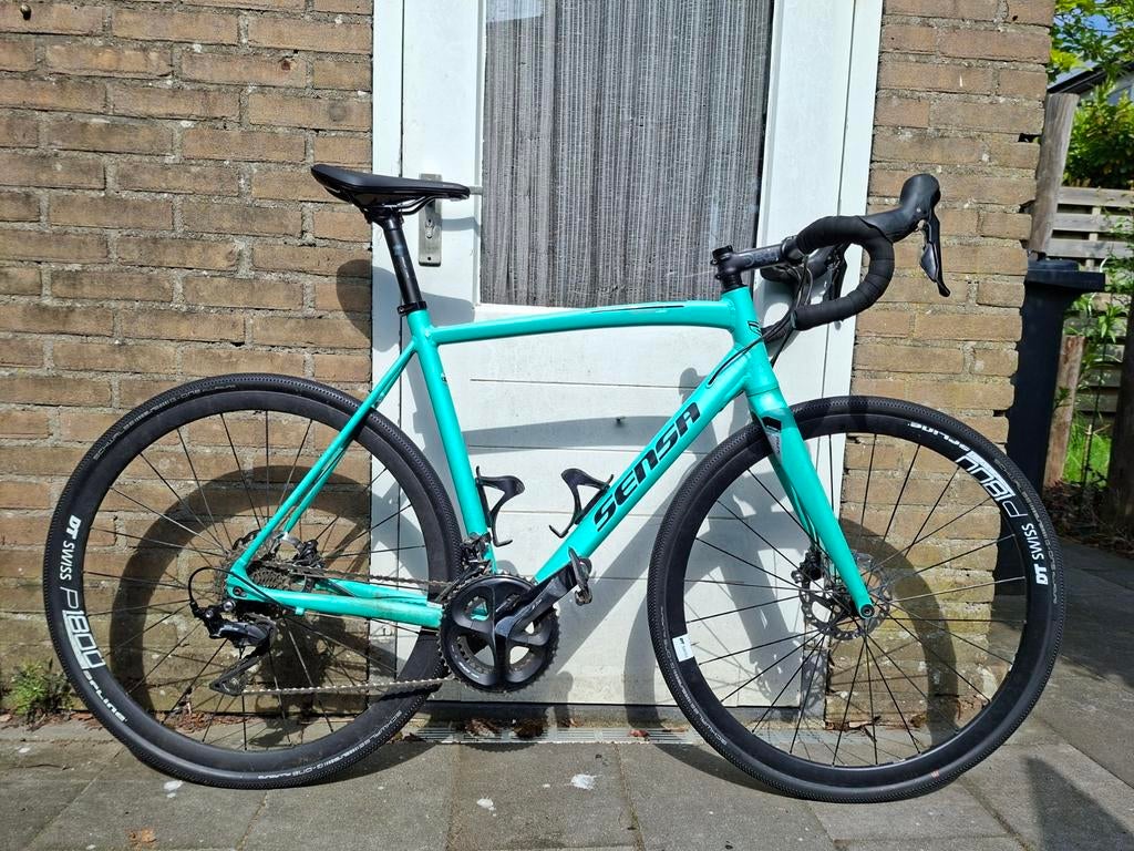 Sensa Emilia 105 schijfremmen Celeste, Fietsen en Brommers, Fietsen | Racefietsen, Gebruikt, Aluminium, Meer dan 20 versnellingen