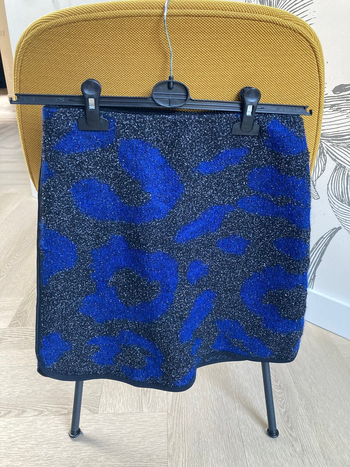 Marccain rokje maat 36, blauw met grijs., Blauw, Ophalen of Verzenden, Zo goed als nieuw, Maat 36 (S)