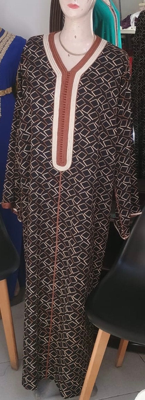 Elegante Marokkaanse Kaftan, Maat 38/40 (M), Zwart, Nieuw, Ophalen of Verzenden
