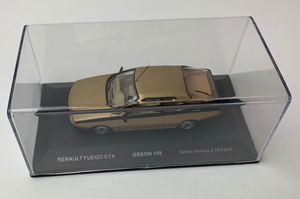 Odeon 1:43 Renault Fuego GTX 1985 beige metallic, limited, Overige merken, -, Nieuw, Ophalen of Verzenden