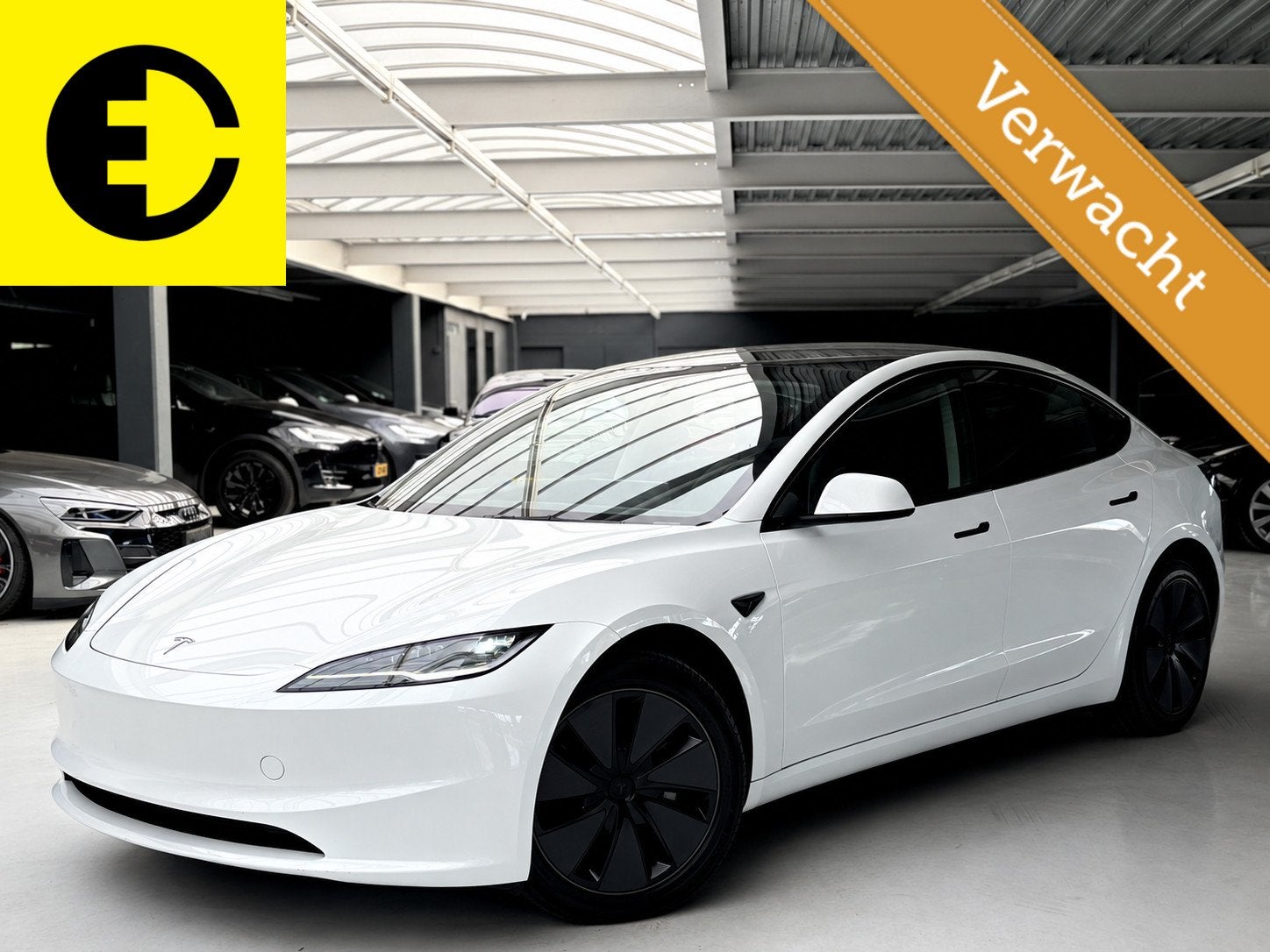 Tesla Model 3 RWD 60 kWh | Highland | Stoelverkoeling | Stuu, Auto's, Automaat, Achterwielaandrijving, Gebruikt, Zwart
