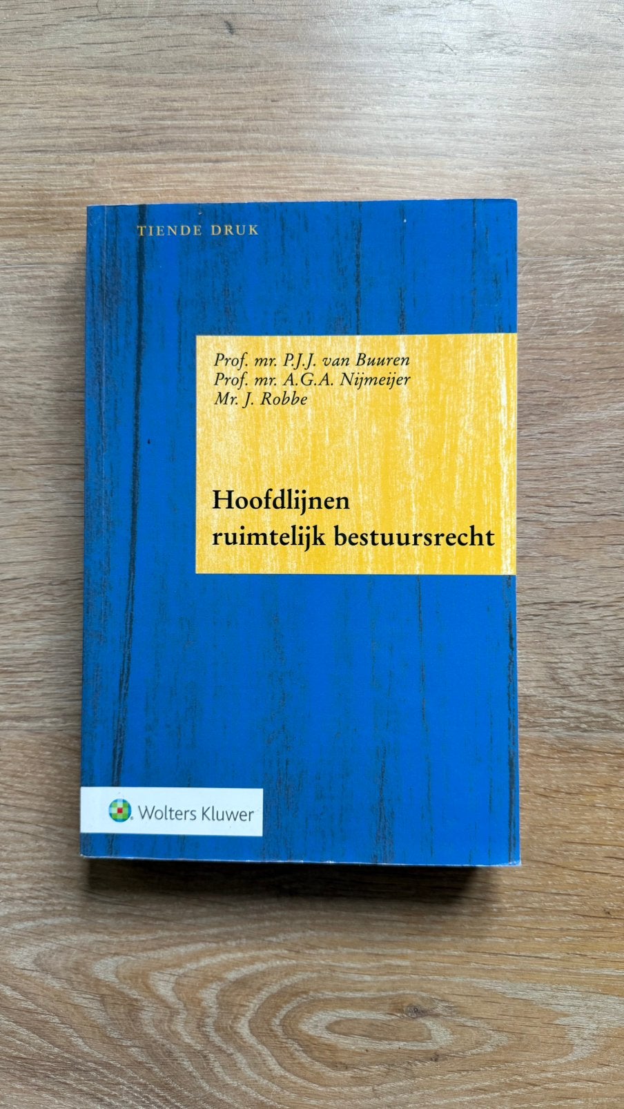 A.G.A. Nijmeijer - Hoofdlijnen ruimtelijk bestuursrecht, Ophalen of Verzenden, Zo goed als nieuw, A.G.A. Nijmeijer; P.J.J. van Buuren; J. Robbe