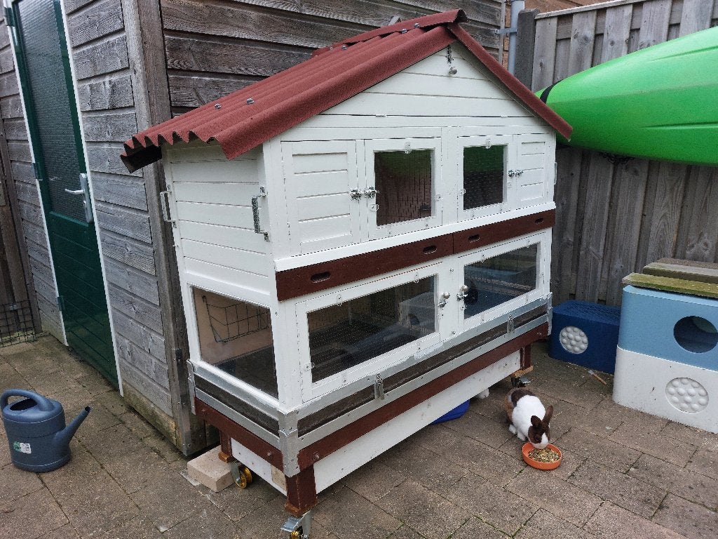 Konijnenhok, Dieren en Toebehoren, Ophalen, Gebruikt, Minder dan 75 cm, 90 cm of meer