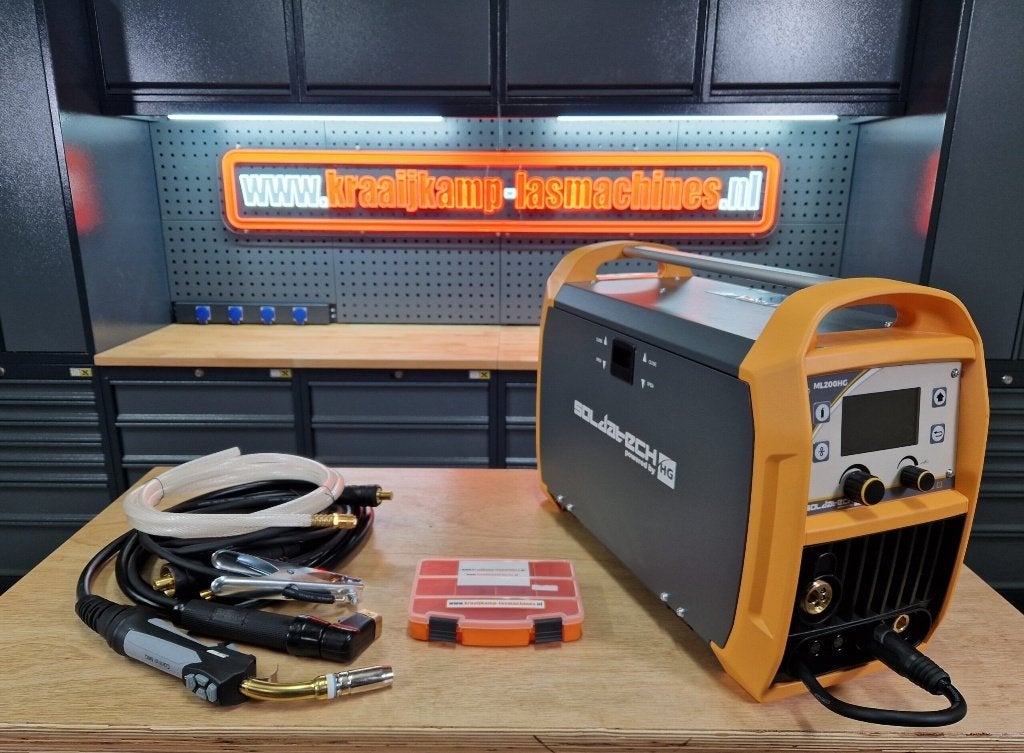 Soldatech ML200HG MIG/MAG 200A synergetisch lasapparaat 230v