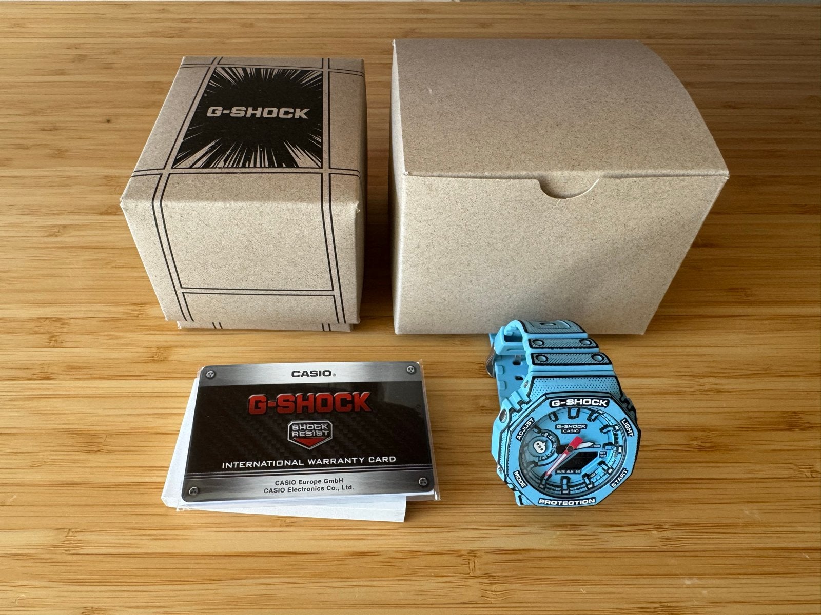 Casio G-Shock CasiOak Manga Blue GA-2100MNG-2A nieuw, Overige merken, Kunststof, Polshorloge, Nieuw