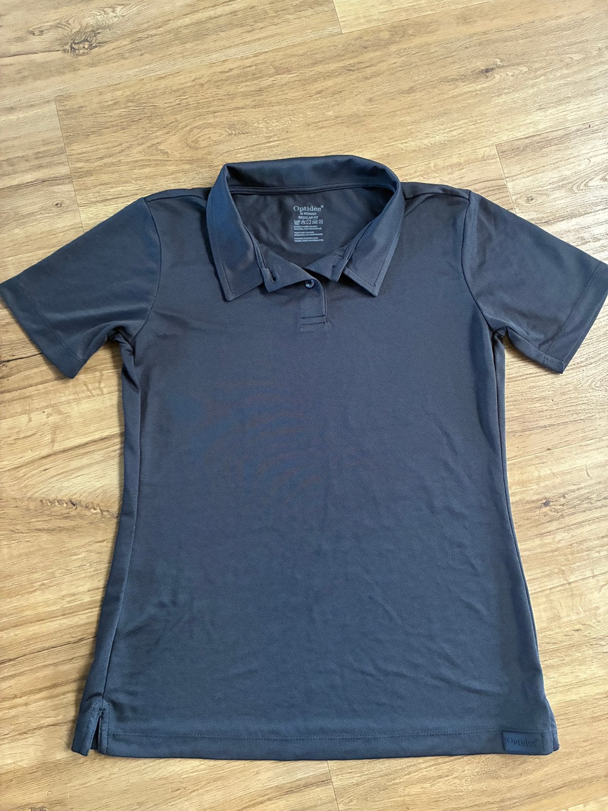 Optidee polo shirt dames M grijs, Ophalen of Verzenden, Zo goed als nieuw, Grijs, Korte mouw