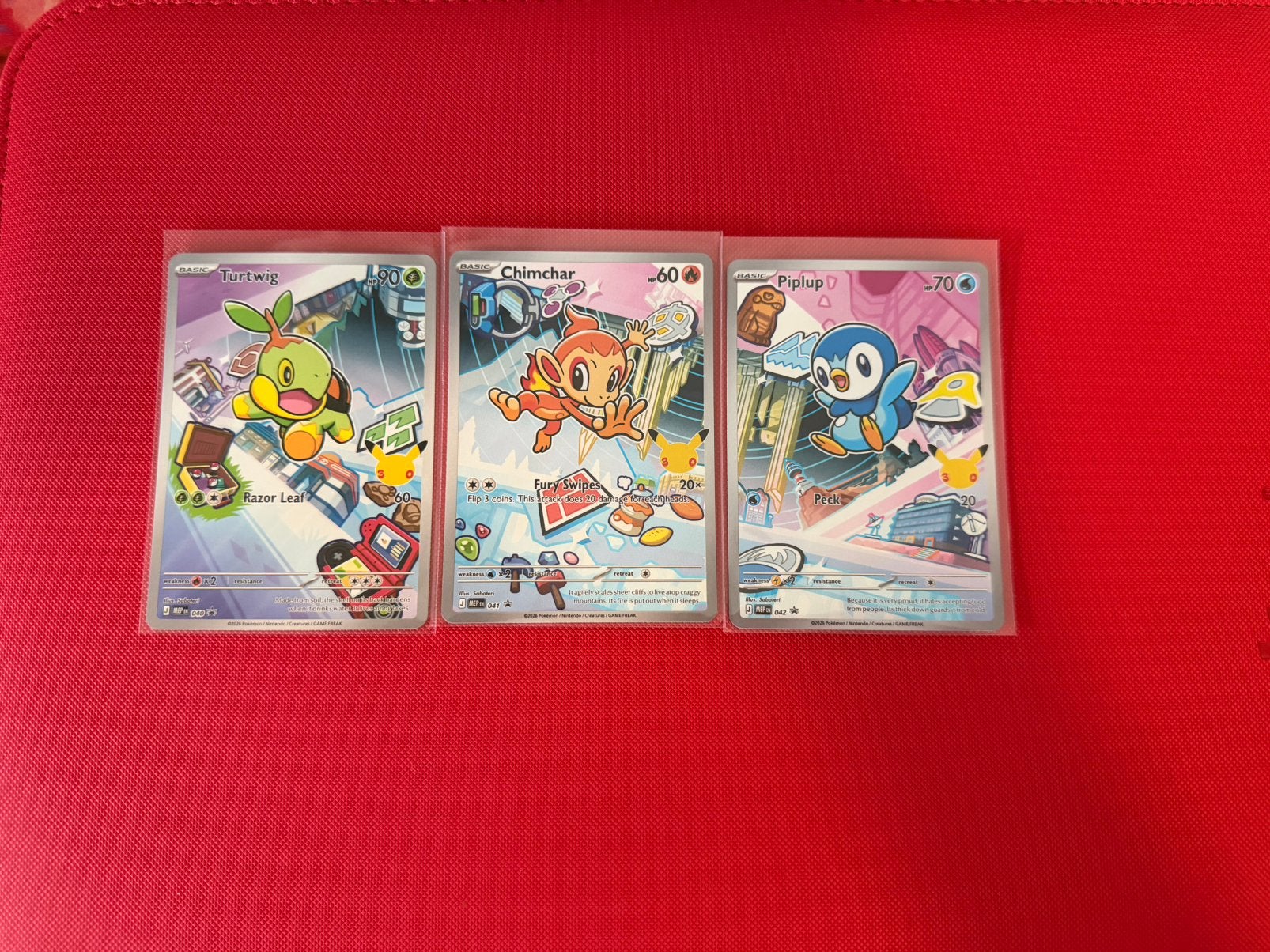 Turtwig Chimchar Piplup, Ophalen of Verzenden, Nieuw, Meerdere kaarten, Foil