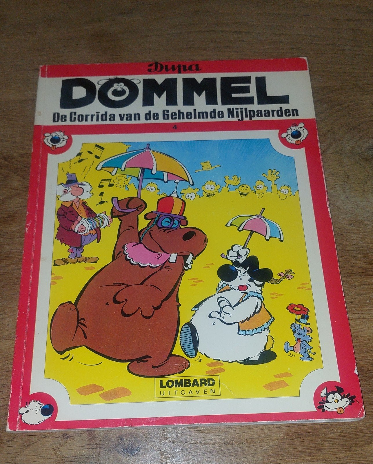 Dommel ,De gorrida van de gehelmde Nijlpaarden, Eén stripboek, Verzenden, Gelezen