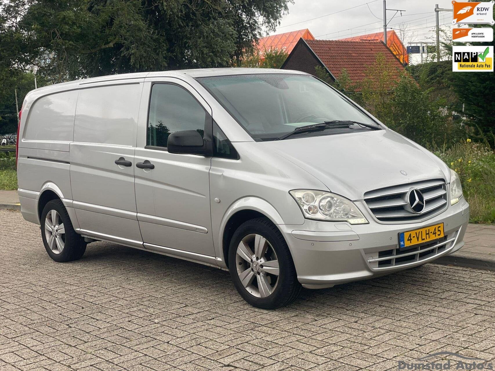 Mercedes Vito 122 CDI Lang 3.0 V6 Automaat Leer Xenon PDC, Automaat, Euro 5, Gebruikt, Zwart