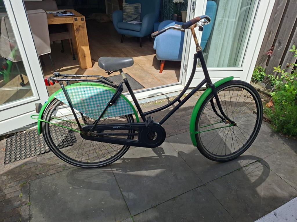 Degelijke damesfiets met lage instap en bagagedrager, Terugtraprem, Ophalen, Overige merken, 53 tot 56 cm