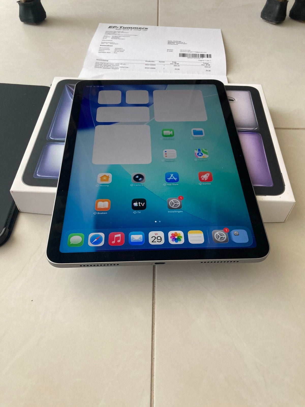 Ipad Air M4 2026 128gb nieuw/bon/garantie Te koop/ruil, Computers en Software, Apple iPads, Apple iPad Air, 11 inch, Nieuw, 128 GB