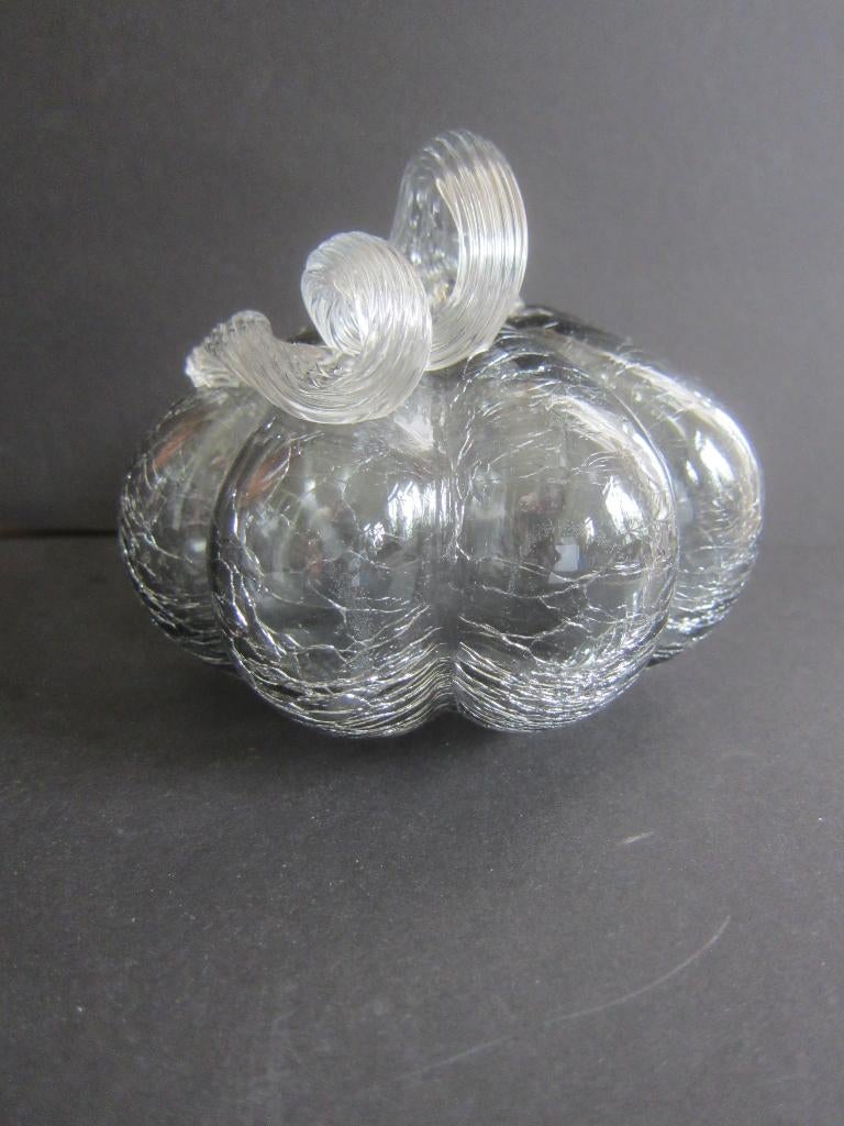 glaskunst pompoen kalabas glazen object glas, Ophalen of Verzenden