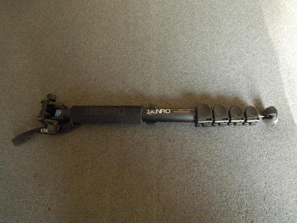 Benro Classic Monopod A49F + Monopodokop DJ90, Benro, Eenpoot, Ophalen of Verzenden, Zo goed als nieuw