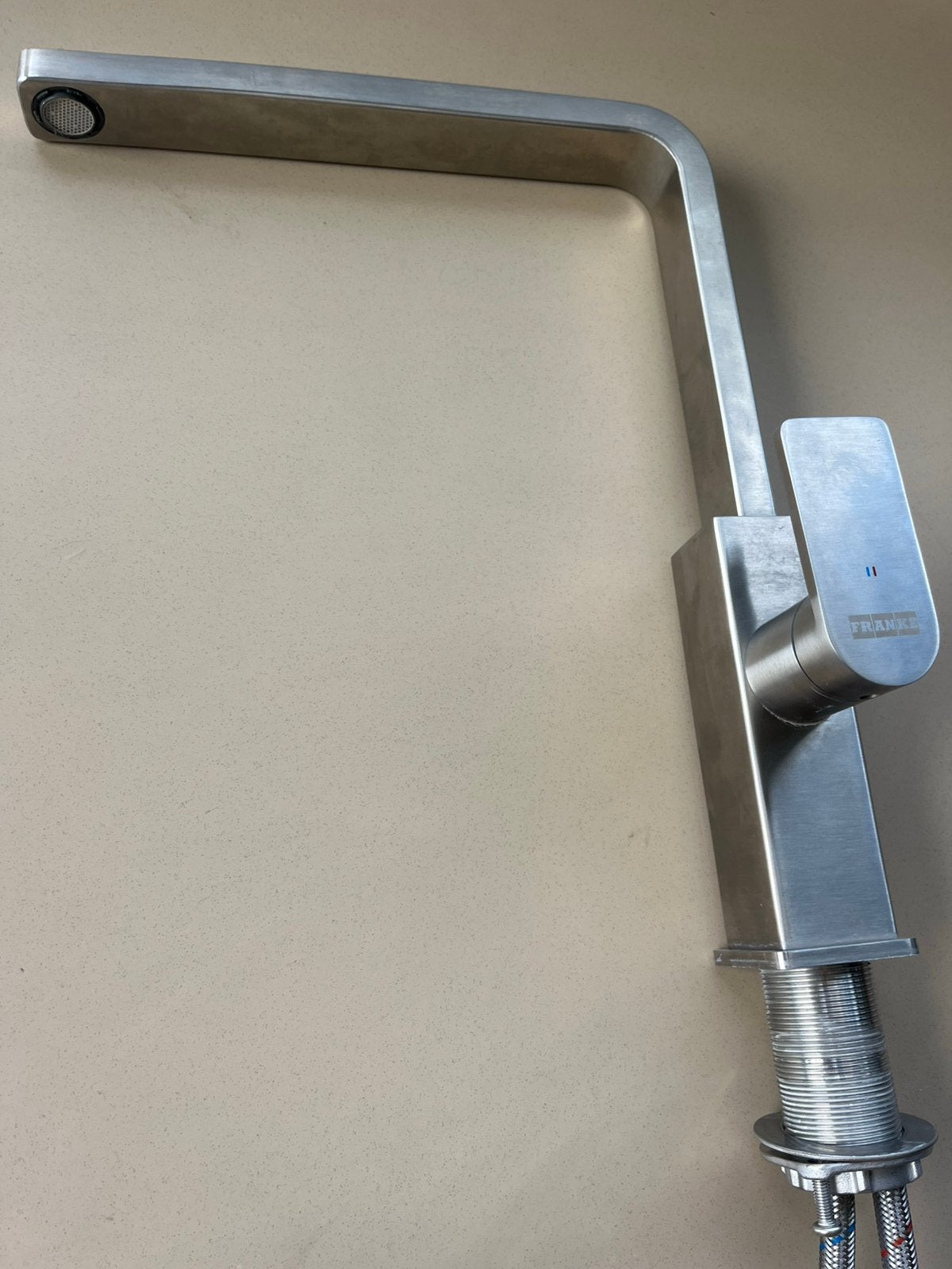 Franke keukenkraan chroom, Ophalen of Verzenden, Zo goed als nieuw, Rvs, 80 mm of meer