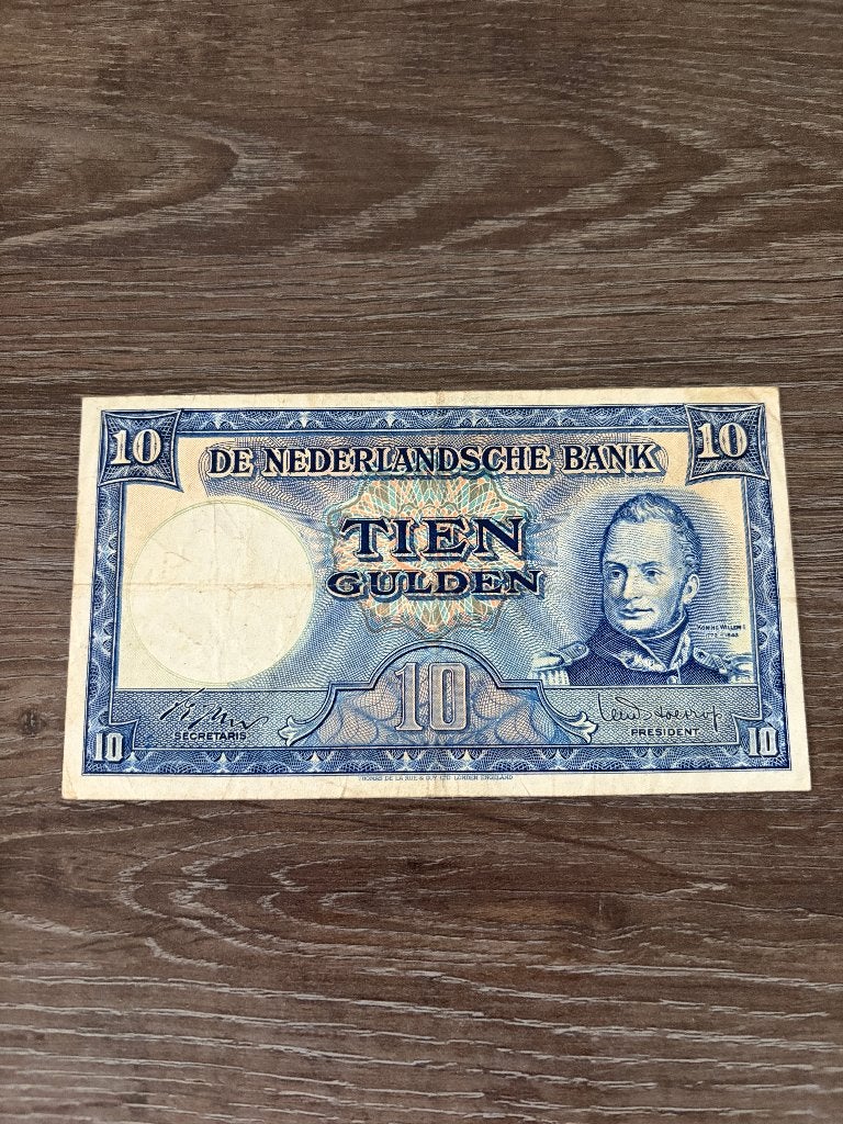 Biljet 10 gulden Willem I / Molen, 1949, Postzegels en Munten, Bankbiljetten | Nederland, Ophalen of Verzenden, 10 gulden