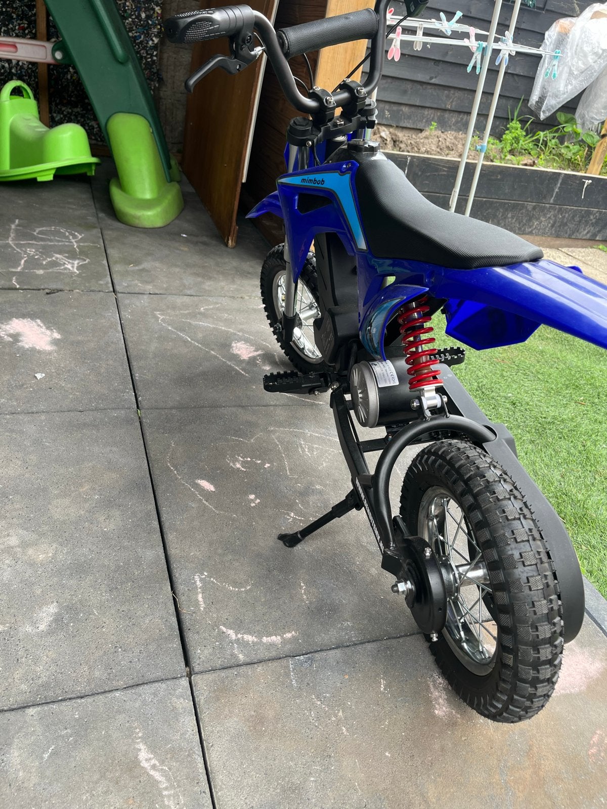 Minimob elektrische crossmotor voor kinderen, Ophalen of Verzenden, Zo goed als nieuw, Schijfrem, Dirtbike