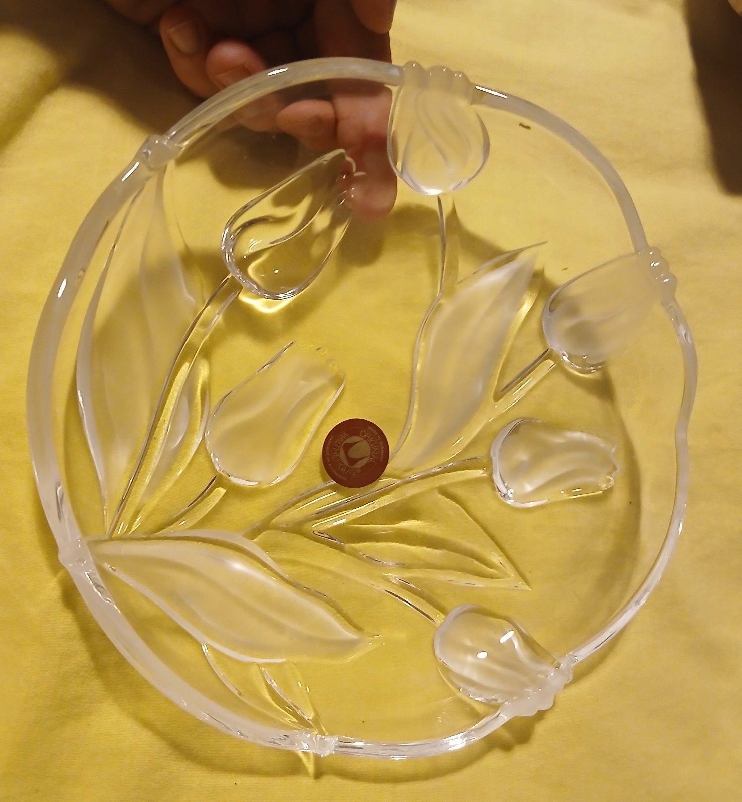 Vintage Walther glas schaal, Ophalen, Rond, Glas
