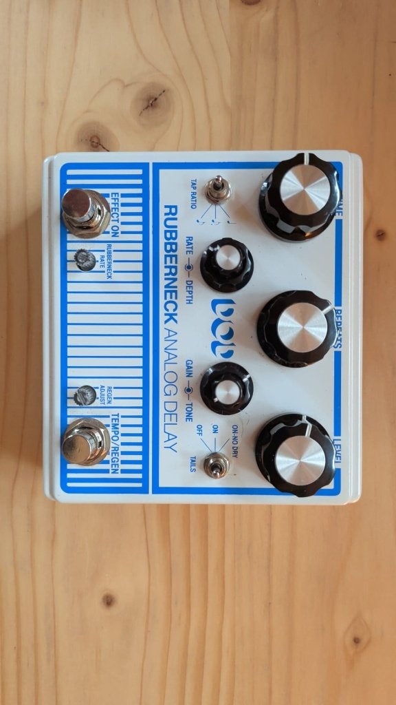 DOD Rubberneck delay + FS3X footswitch – als nieuw, Verzenden, Zo goed als nieuw, Delay of Echo