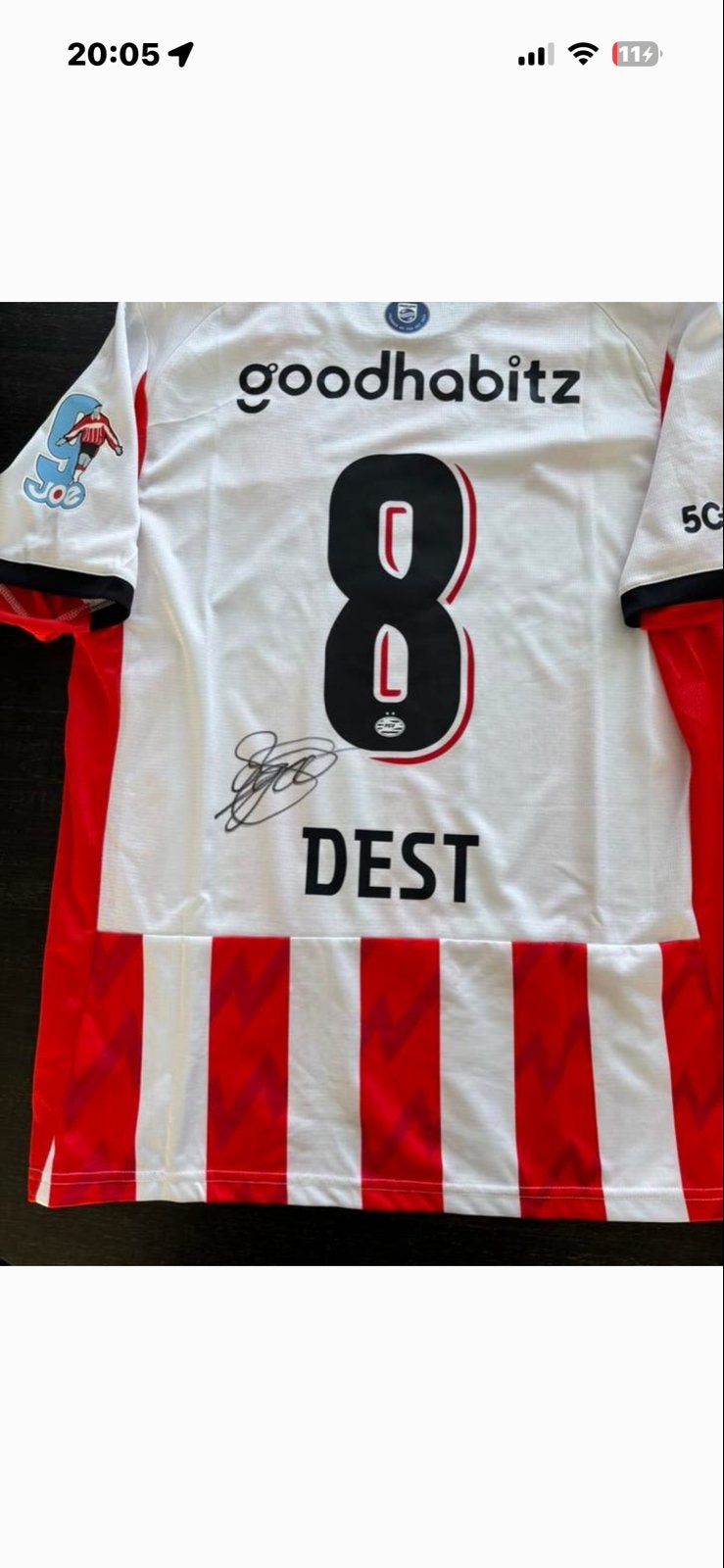 Sergino Dest Gesigneerd Voetbalshirt (Replica) - V.a. € 150, Verzenden, Nieuw, Shirt