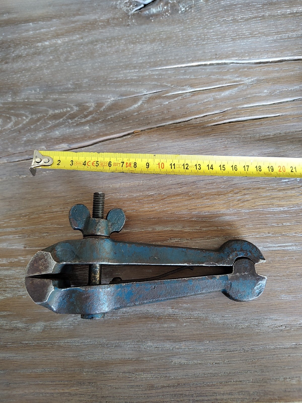 Vintage Handschroef - Werkt Perfect, 18 cm Lang, Antiek en Kunst, Ophalen of Verzenden