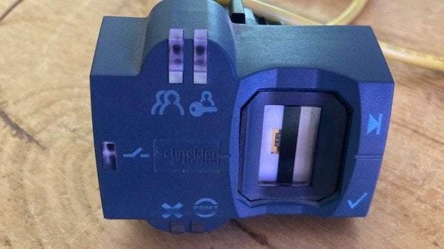 Biometrische drukknop, Harmony XB5S, vingerafdruksensor, Ophalen of Verzenden, Gebruikt
