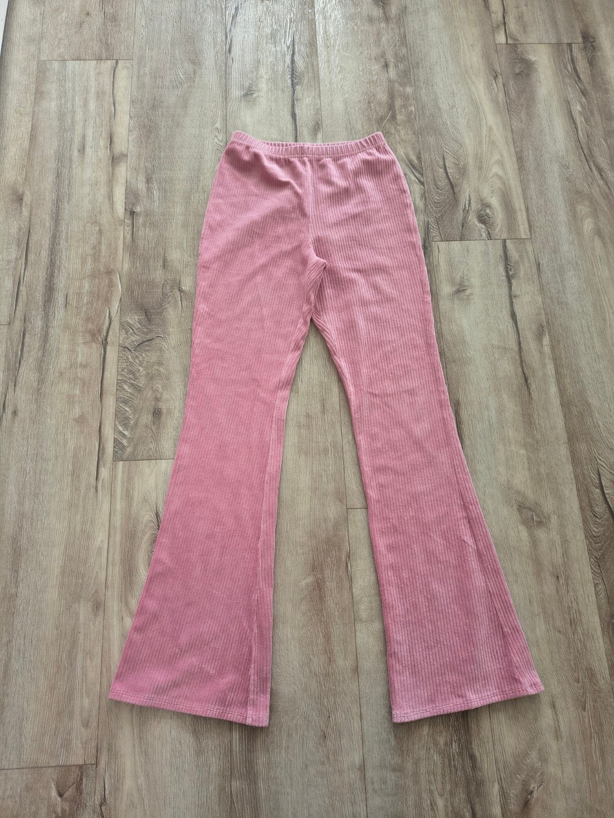 Prachtige roze ribstof flared pants van My Jewellery, maat L, My Jewellery, Onb, Maat 42/44 (L), Ophalen of Verzenden
