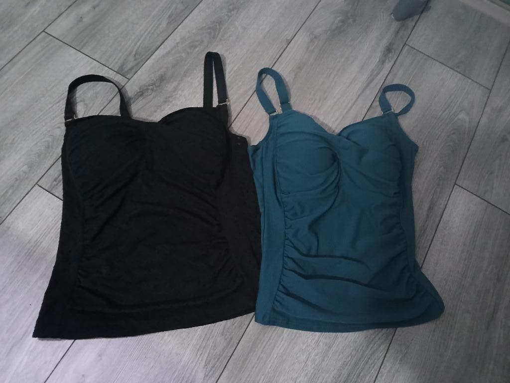 2x bovenstukje Tankini zwart en blauw maat XL, Kleding | Dames, Zwart, Ophalen of Verzenden, Zo goed als nieuw, Osaga