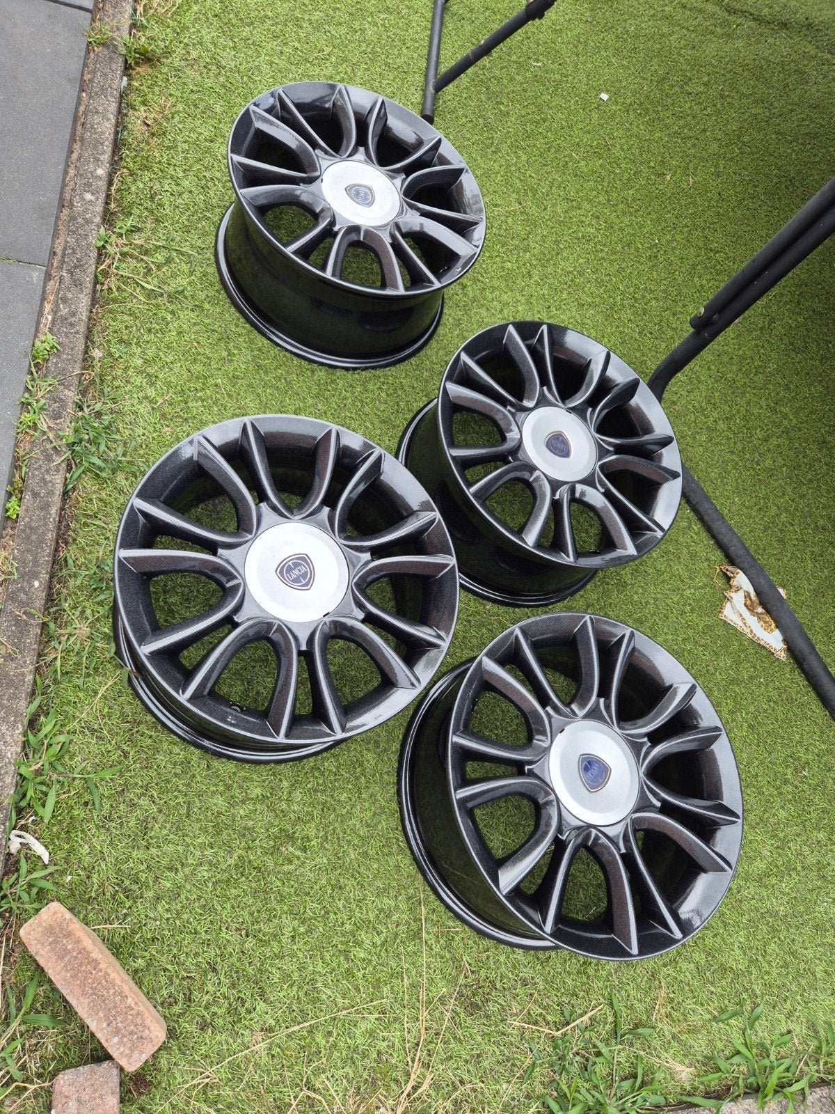 Lancia Delta 3 16 inch sportvelgen gepoedercoat, Auto diversen, Wieldoppen, Ophalen of Verzenden