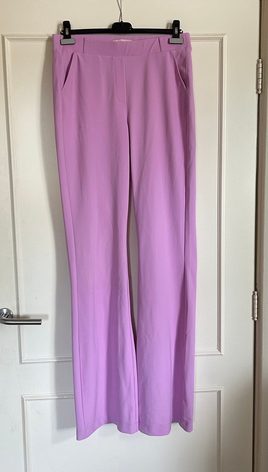 Roze Studio Anneloes Flair, Flaired Bonded broek, pantalon M, Maat 38/40 (M), Verzenden, Zo goed als nieuw, Roze