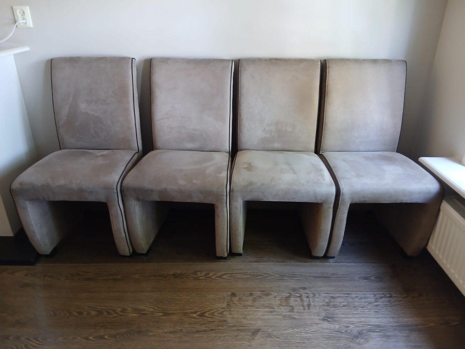 4 eetkamerstoelen, Ophalen, Gebruikt