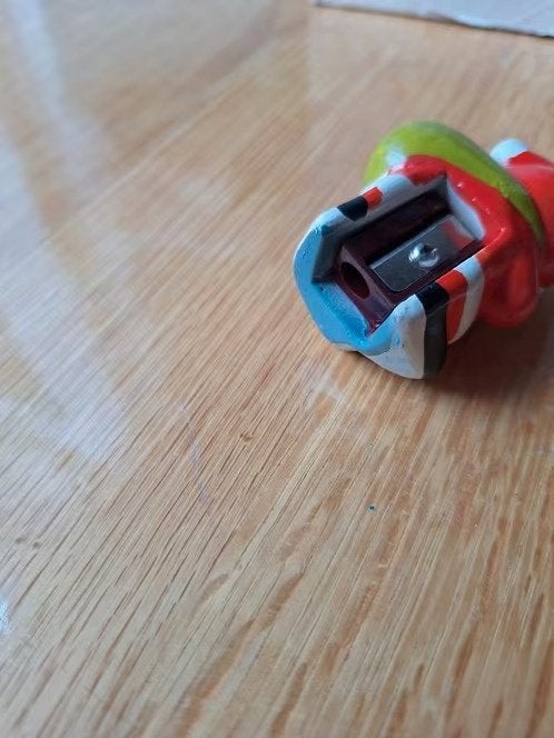 Vintage kerstman puntenslijper h, Gebruikt, Onbekend, Ophalen of Verzenden, Losse verkoop