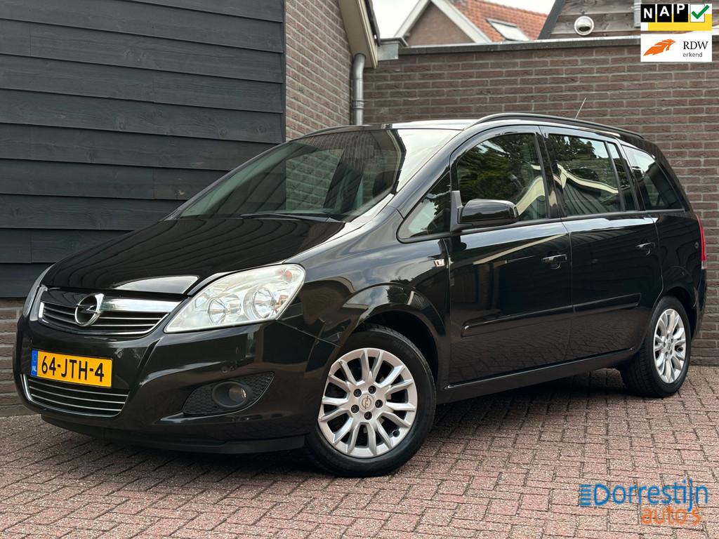 Opel Zafira 1.8 Temptation 7P | Airco | Trekhaak | PDC | Cru, Voorwielaandrijving, Stof, Gebruikt, Zwart