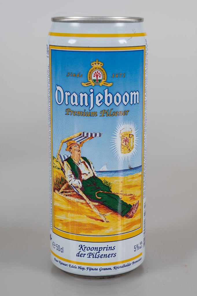 Oranjeboom Bierblik 0,5 ltr, Verzamelen, Ophalen of Verzenden, Gebruikt, Flesje(s), Oranjeboom